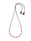 'Tooth' beaded necklace