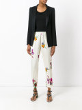 floral print cropped trousers