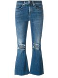 flared cropped jeans 