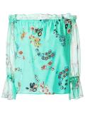 silk printed blouse