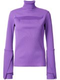 ribbed layered longsleeve blouse
