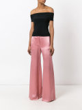 wide leg flared trousers
