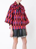 lipstick print oversized jacket