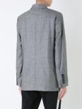 checked double breasted coat
