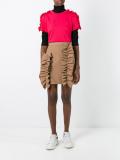ruffled shoulders T-shirt