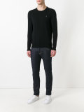 embroidered logo sweatshirt 