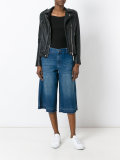 cropped denim trousers 