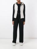 zipped hooded gilet