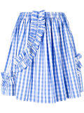 Check Volant skirt