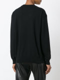crowned bear intarsia jumper