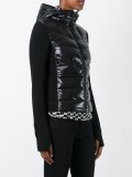 zipped hooded jacket