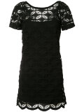 floral embroidered shift dress