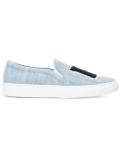 denim slip-on sneakers