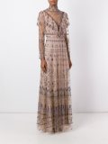 ruffled embellished tulle gown