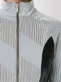 panelled jacquard jacket