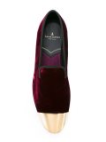 metallic point loafers