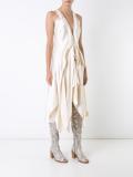 fluid draped dress