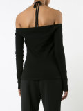 cut-out knitted top