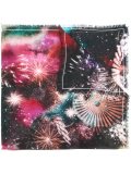 'fireworks' print scarf