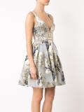 floral print flared dress
