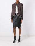 herringbone cropped jacket