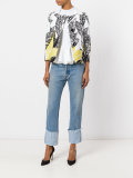 leaf print jacket