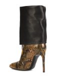 snakeskin effect boots
