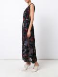 sleeveless deep V-neck dress