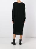 exposed seam knit dress
