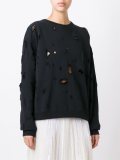 destroyed sweatshirt
