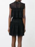 ruffled macramé dress