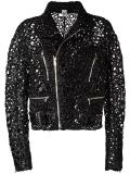 embellished biker jacket