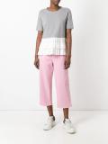 cropped straight leg jeans
