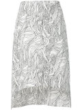 asymmetric midi skirt