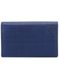 embossed logo purse