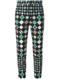 geometric print trousers
