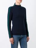 shoulder detailing ribbed pullover