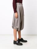 cropped draped trousers