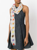 polka-dot scarf