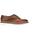 woven effect derbies