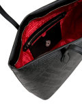 embossed logo shoulder bag