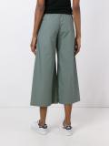 wide leg cropped trousers