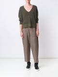 deep V-neck jumper