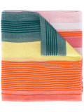 colour block striped scarf