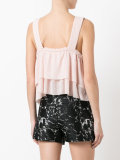 layered ruffle blouse