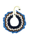 knitted ruffle necklace