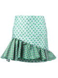 asymmetric frill skirt