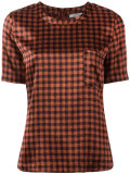 checked blouse