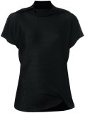 cowl-neck knitted top