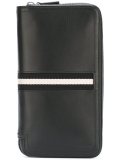 striped zipped wallet
